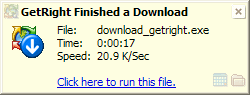 When a Download is Finished